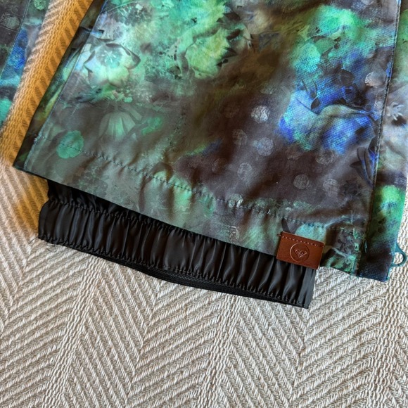 Roxy Dry Flight 10k Snow Ski Board Pants, Floral Teal Green, Size M - Picture 4 of 16